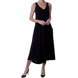 NEW Marallis Mid Length Black Stretch Sleeveless Dress Size Small
